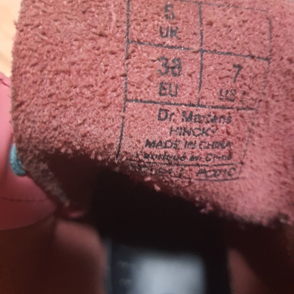 Dr. Martens Hot Acid Hincky Smiley Pink Combat Boots - Picture 6 of 8